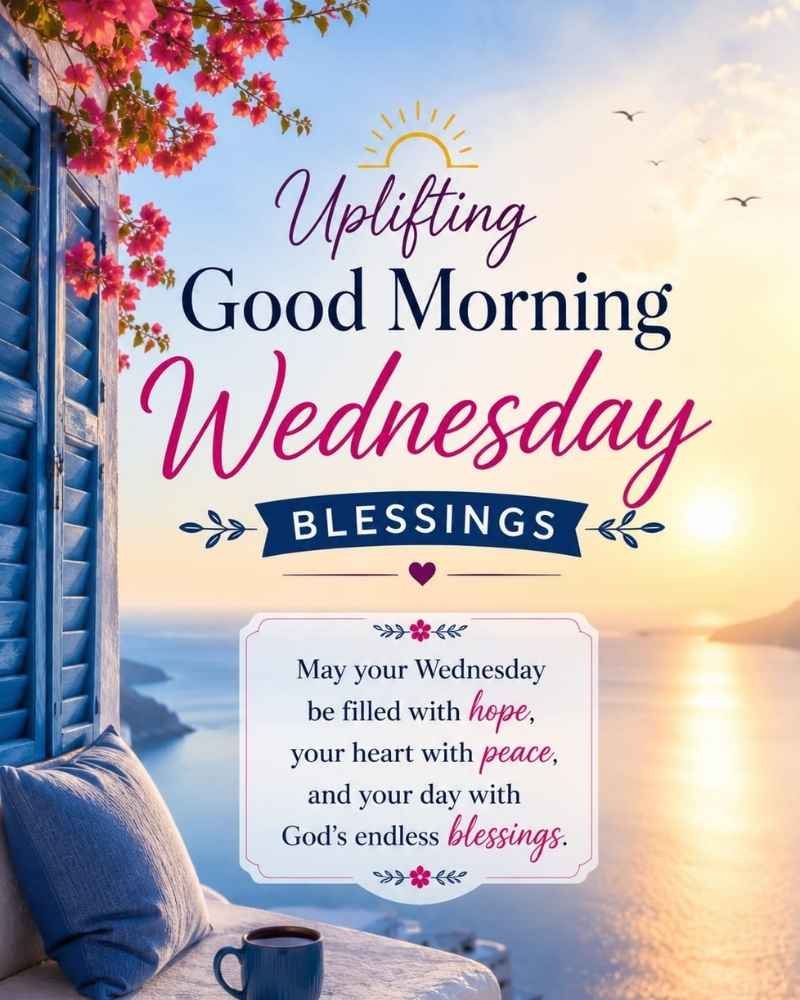 Uplifting Good Morning Wednesday Blessings