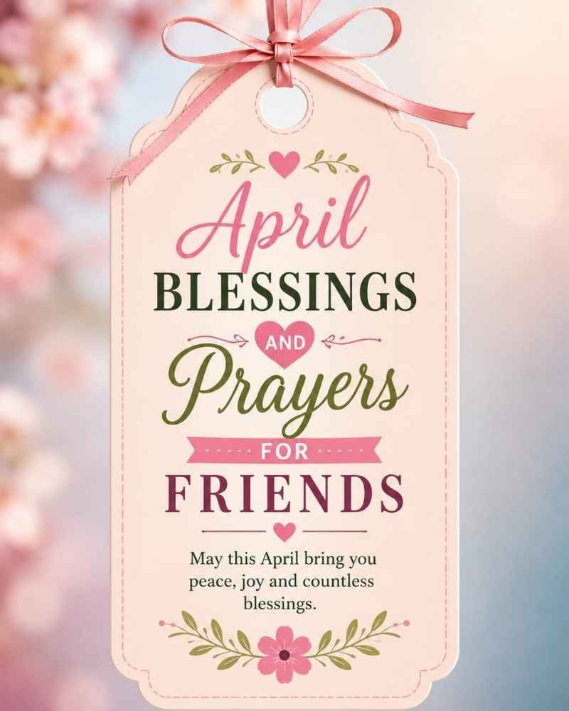 April Blessings And Prayers For Friends