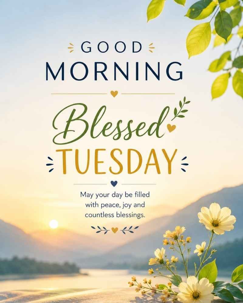 Beautiful Good Morning Blessed Tuesday