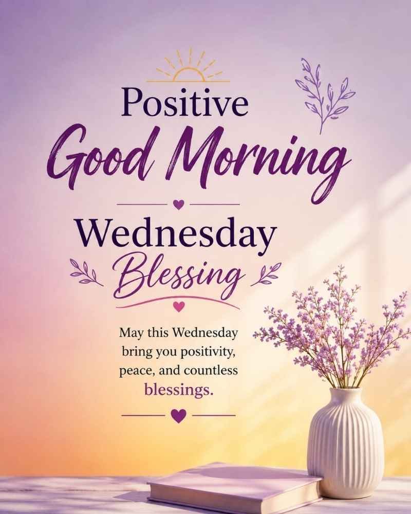 Beautiful Good Morning Wednesday Blessings Share Positivity