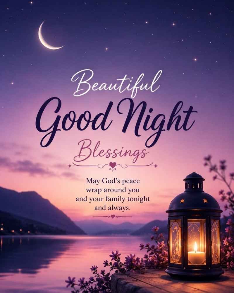 Beautiful Good Night Blessings