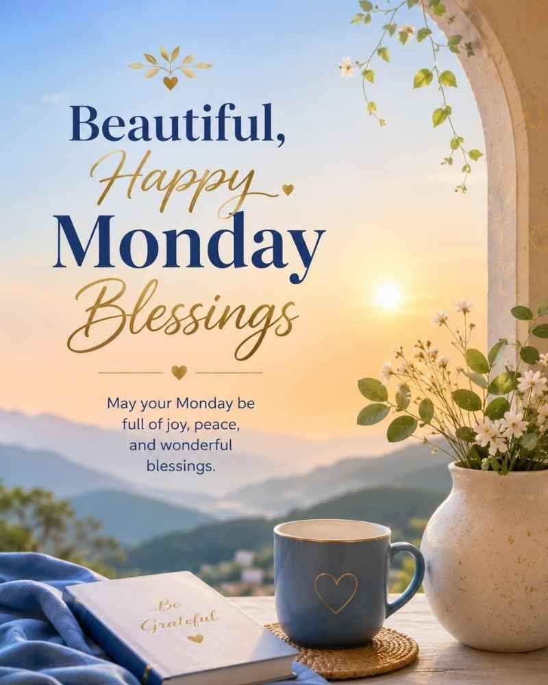 Beautiful Happy Monday Blessings