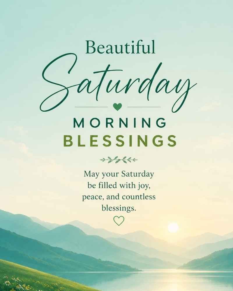 Beautiful Saturday Morning Blessings