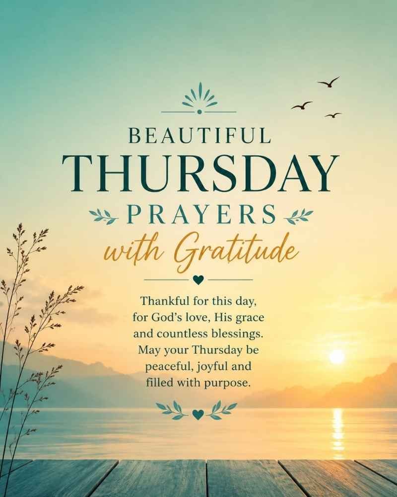 Beautiful Thursday Prayers with Gratitude