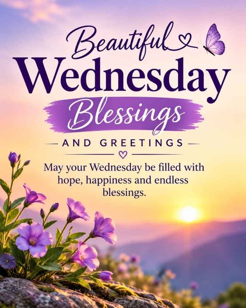 Beautiful Wednesday Blessings Images and Greetings