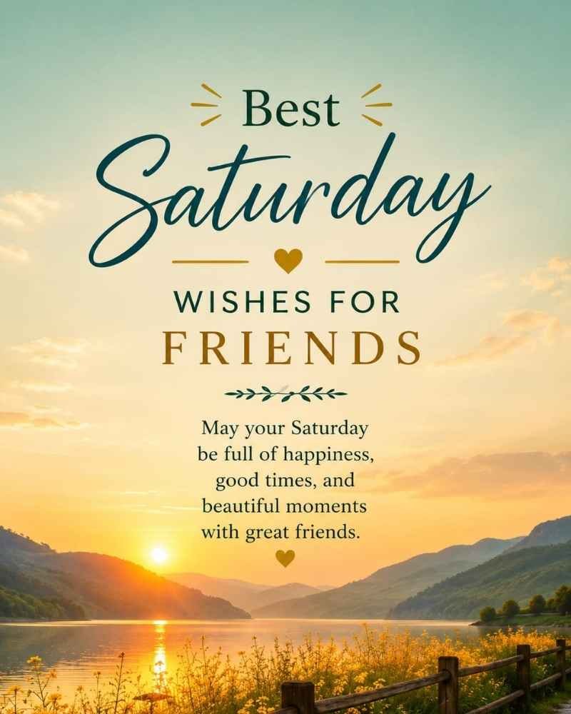 Best Saturday Wishes for Friends
