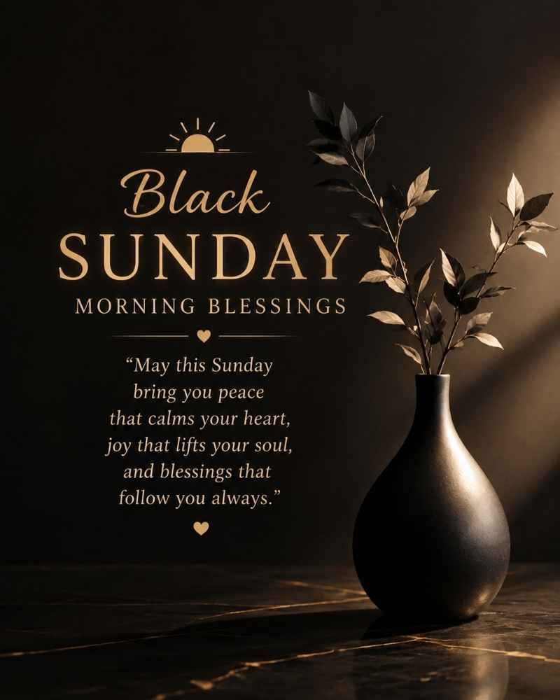Black Sunday Morning Blessings