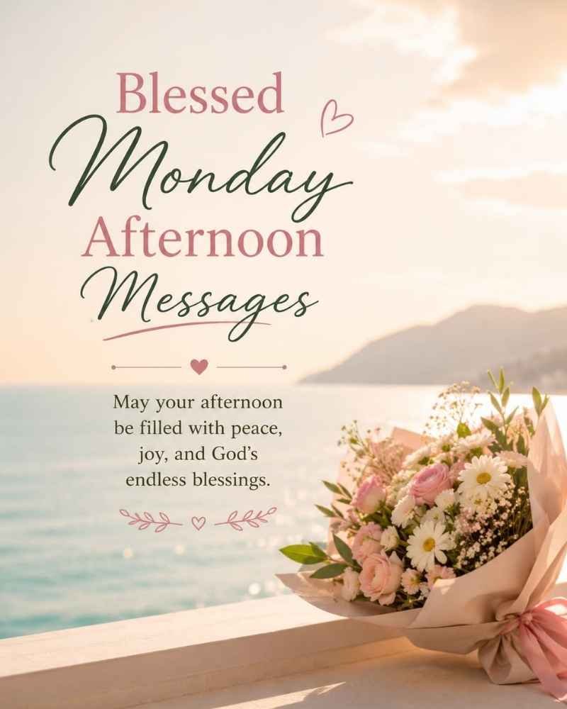 Blessed Monday Afternoon Messages