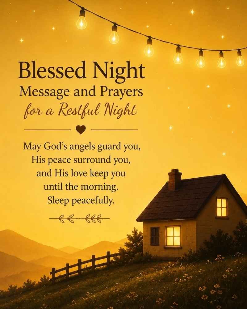 Blessed Night Messages and Prayers for a Restful Night