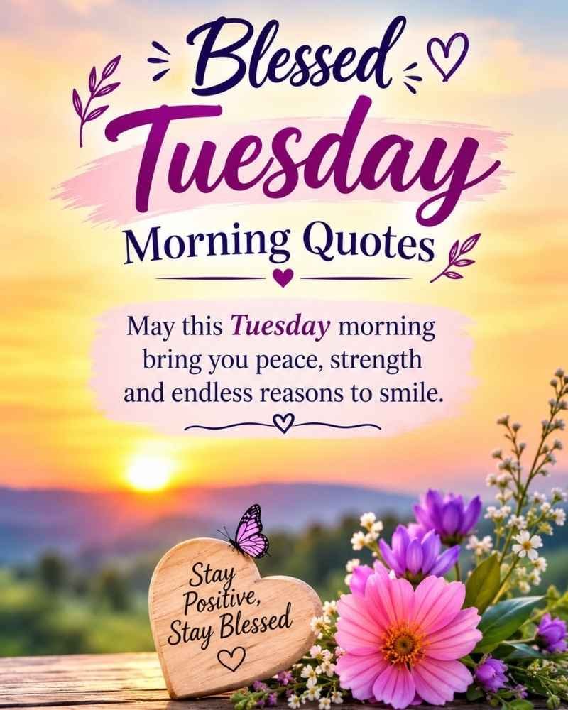 Blessed Tuesday Morning Quotes