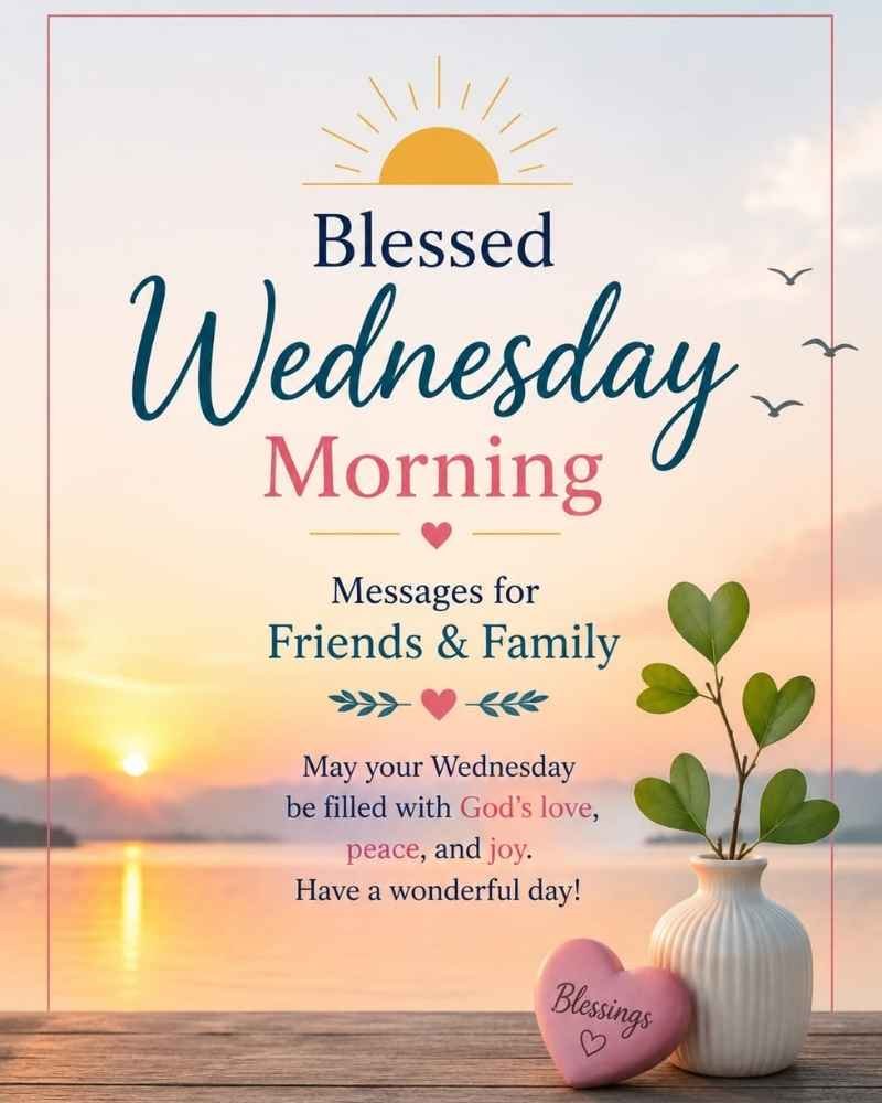 Blessed Wednesday Morning Messages for Friends and Family