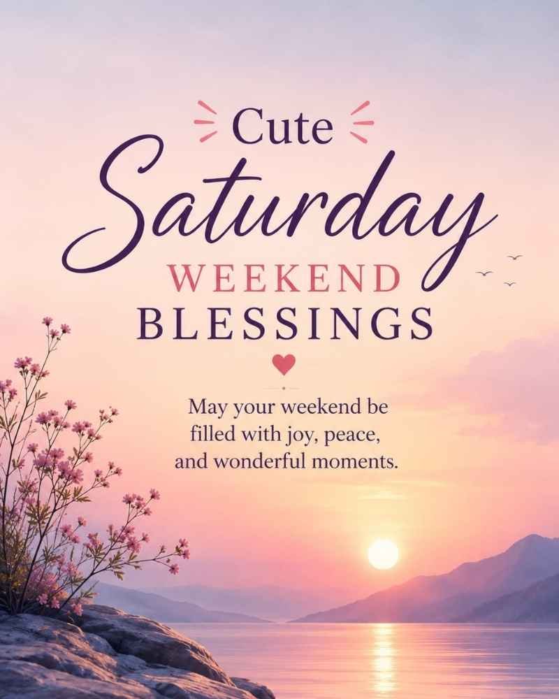 Cute Saturday Weekend Blessings
