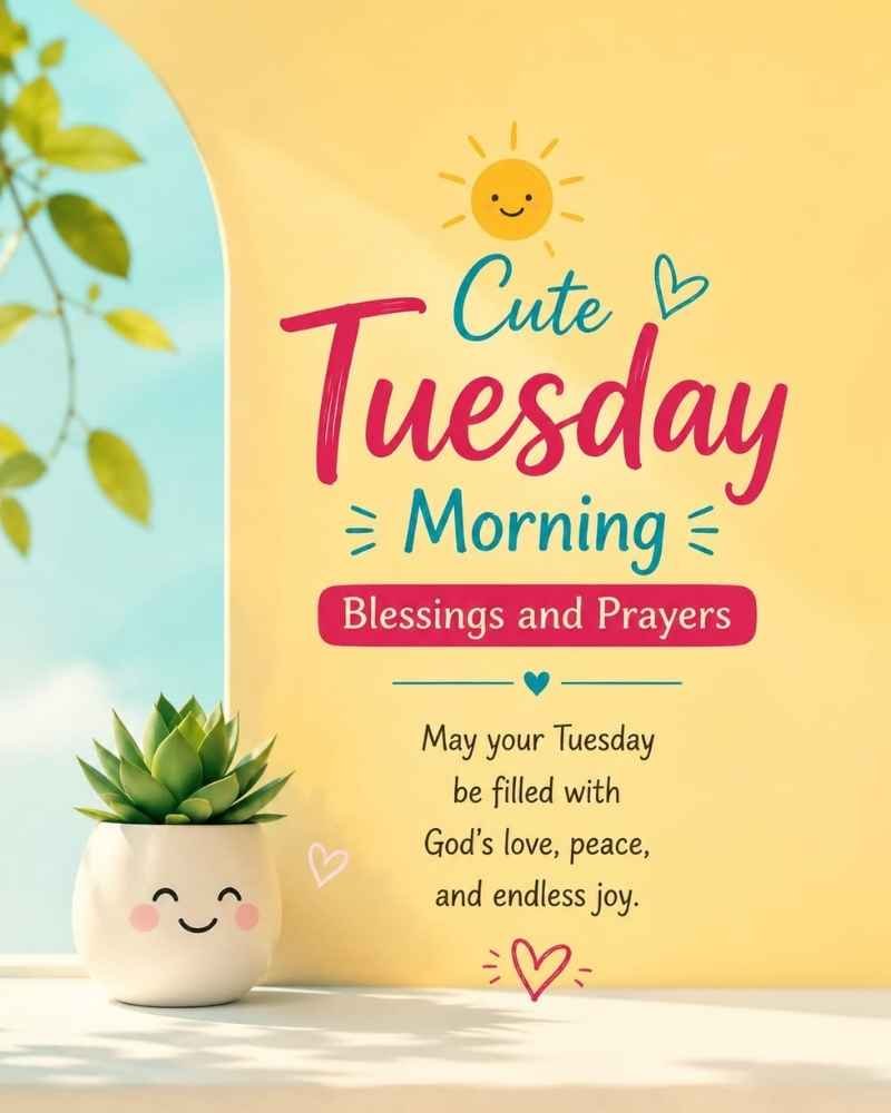 Cute Tuesday Morning Blessings and Prayers