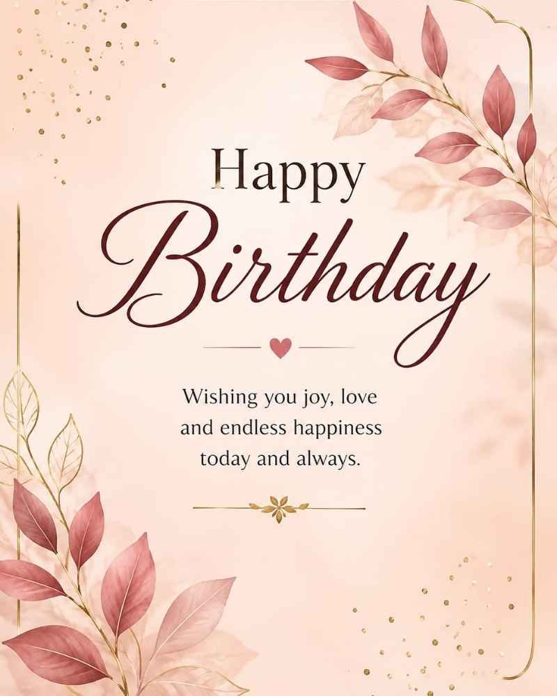 Elegant Happy Birthday Blessings Images
