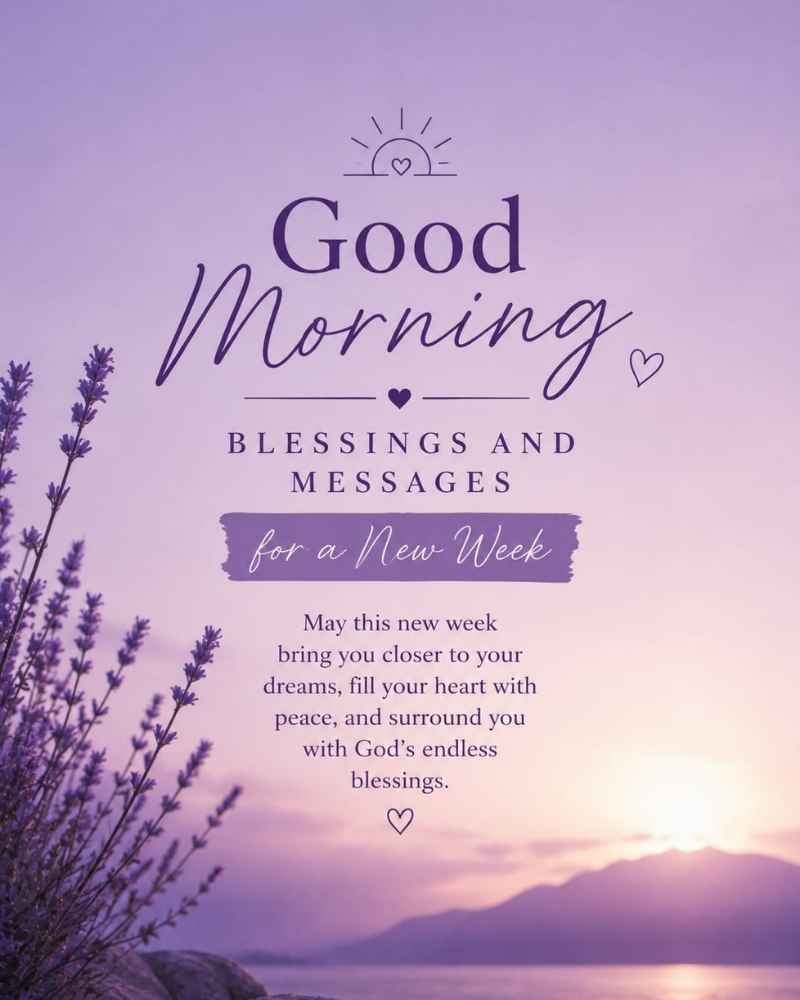 Good Morning Blessings & Messages For A New Week
