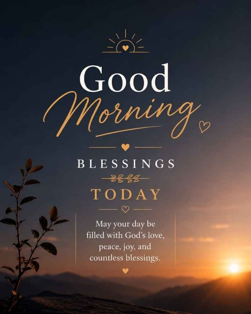 Good Morning Blessings Today