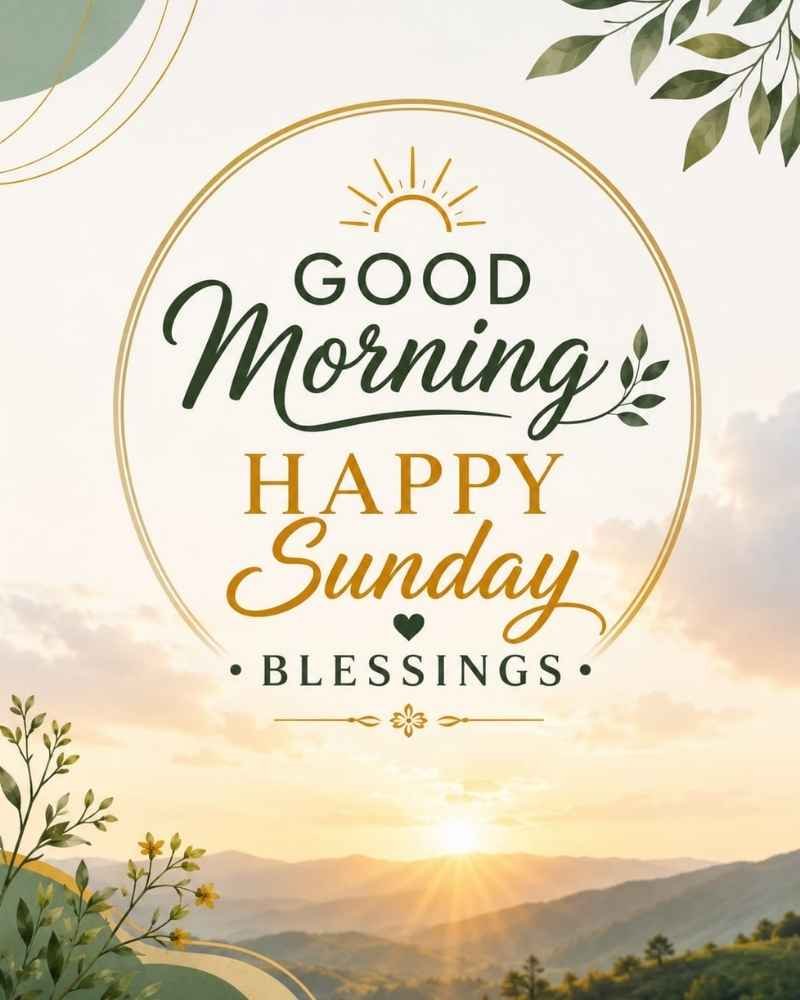 Good Morning Happy Sunday, Blessings