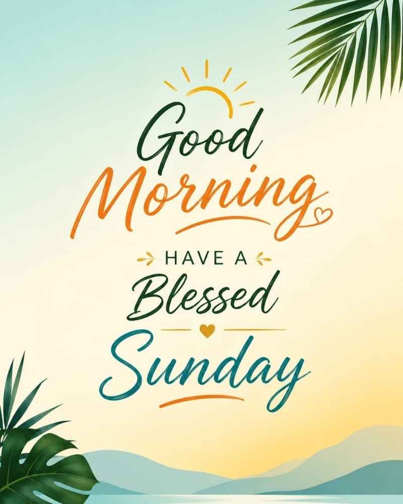 Good Morning Have a Blessed Sunday