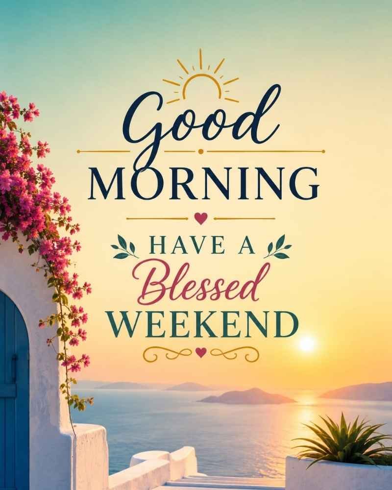 Good Morning Have a Blessed Weekend