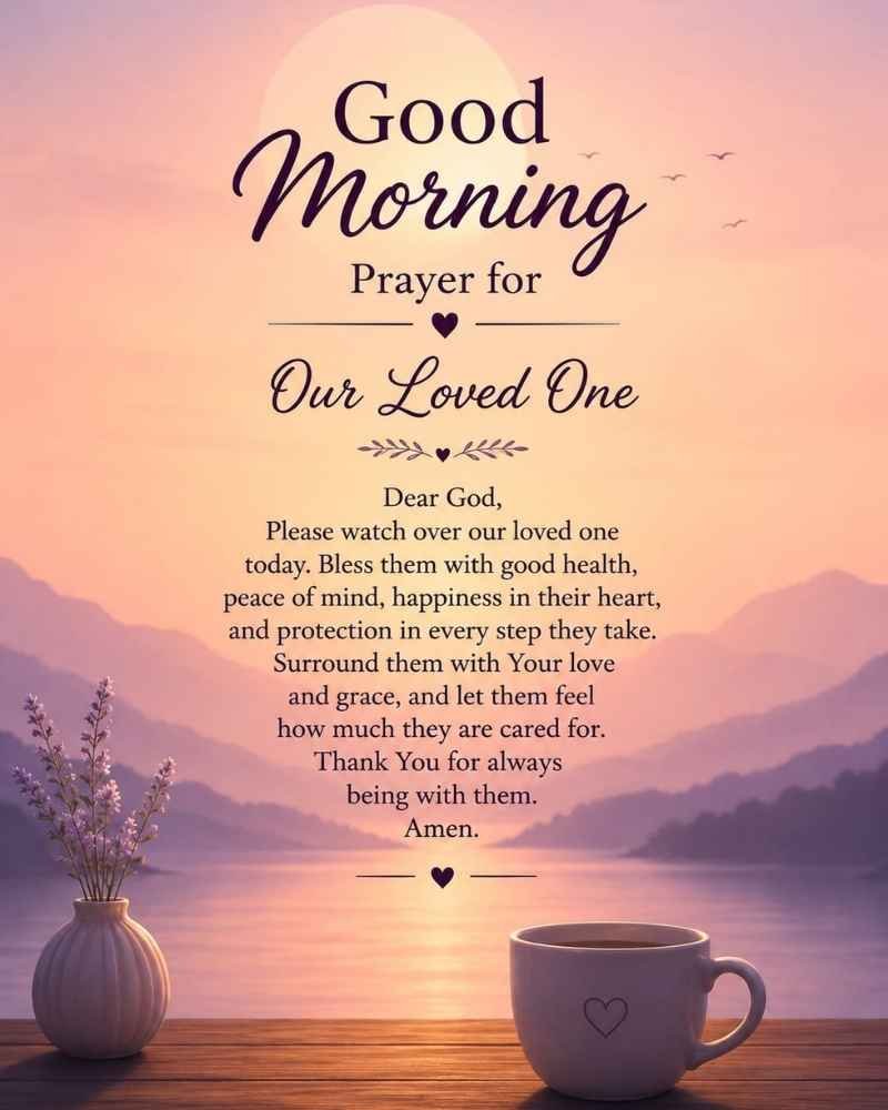Good Morning Prayer for a Loved One