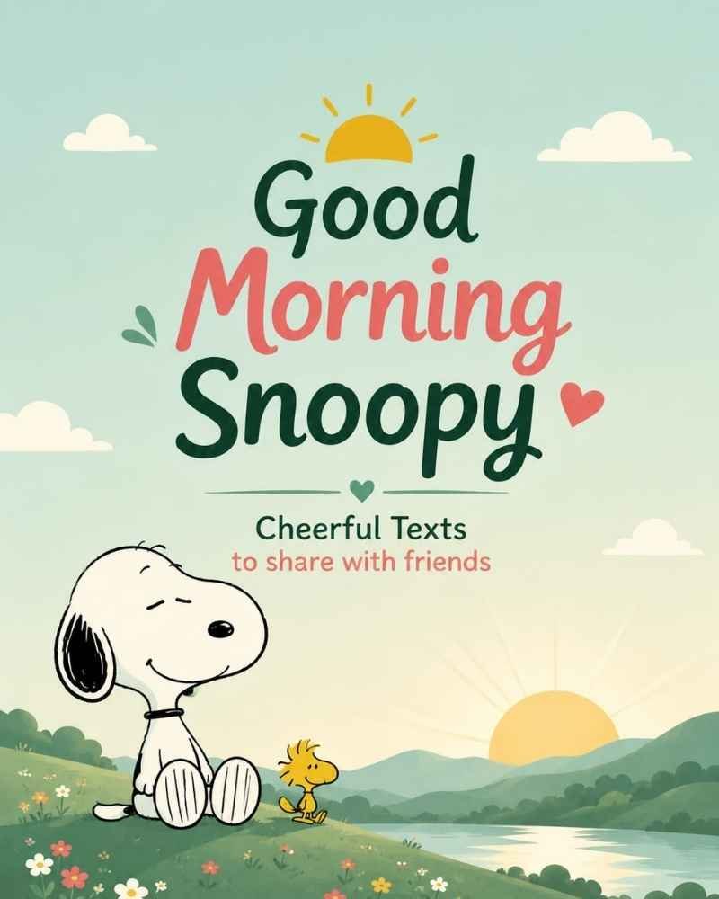 Good Morning Snoopy: Cheerful Texts to Share with Friends