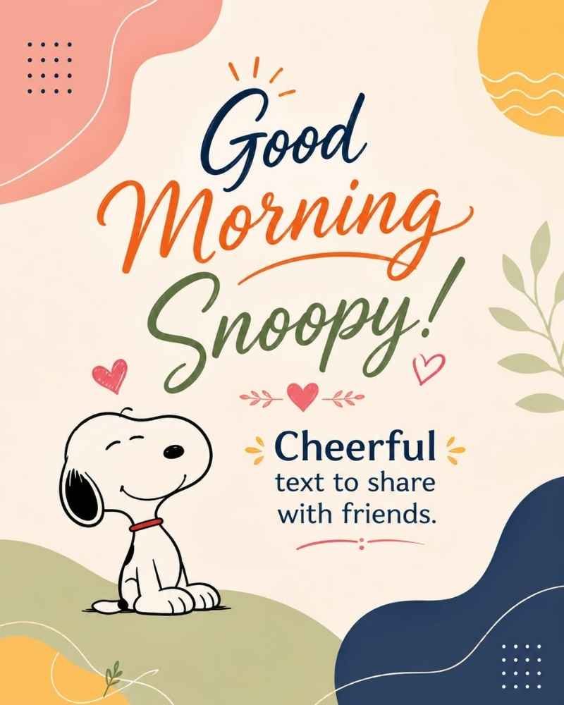 Good Morning Snoopy: Cheerful Texts to Share with Friends