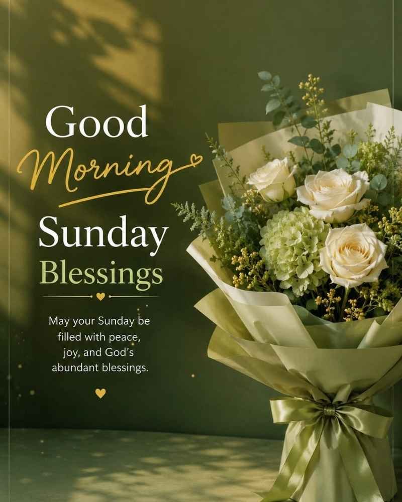 Good Morning Sunday Blessings