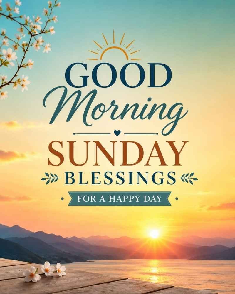 Good Morning Sunday, Blessings for a Happy Day