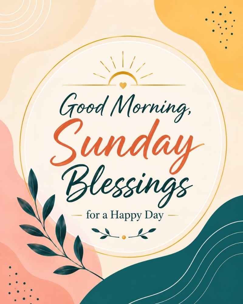 Good Morning Sunday Blessings for a Happy Day