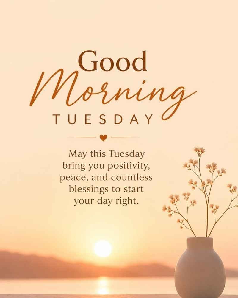 Good Morning Tuesday Blessings to Start Your Day with Positivity