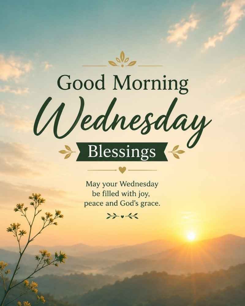 Good Morning Wednesday Blessings