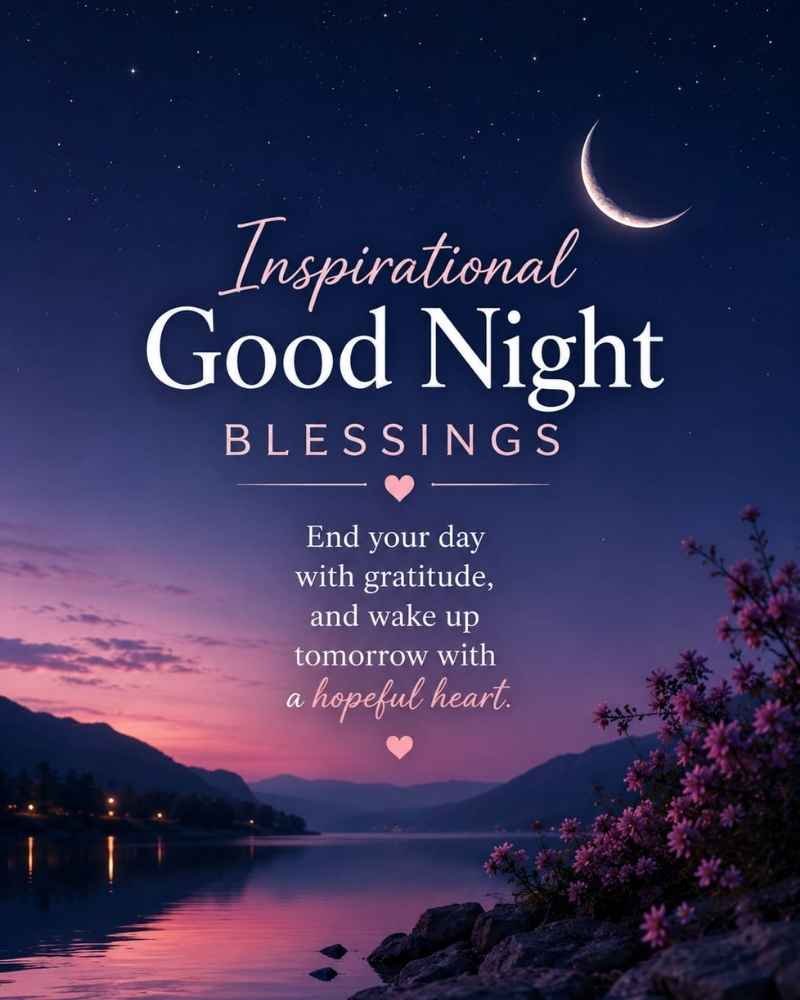 Inspirational Good Night Blessings
