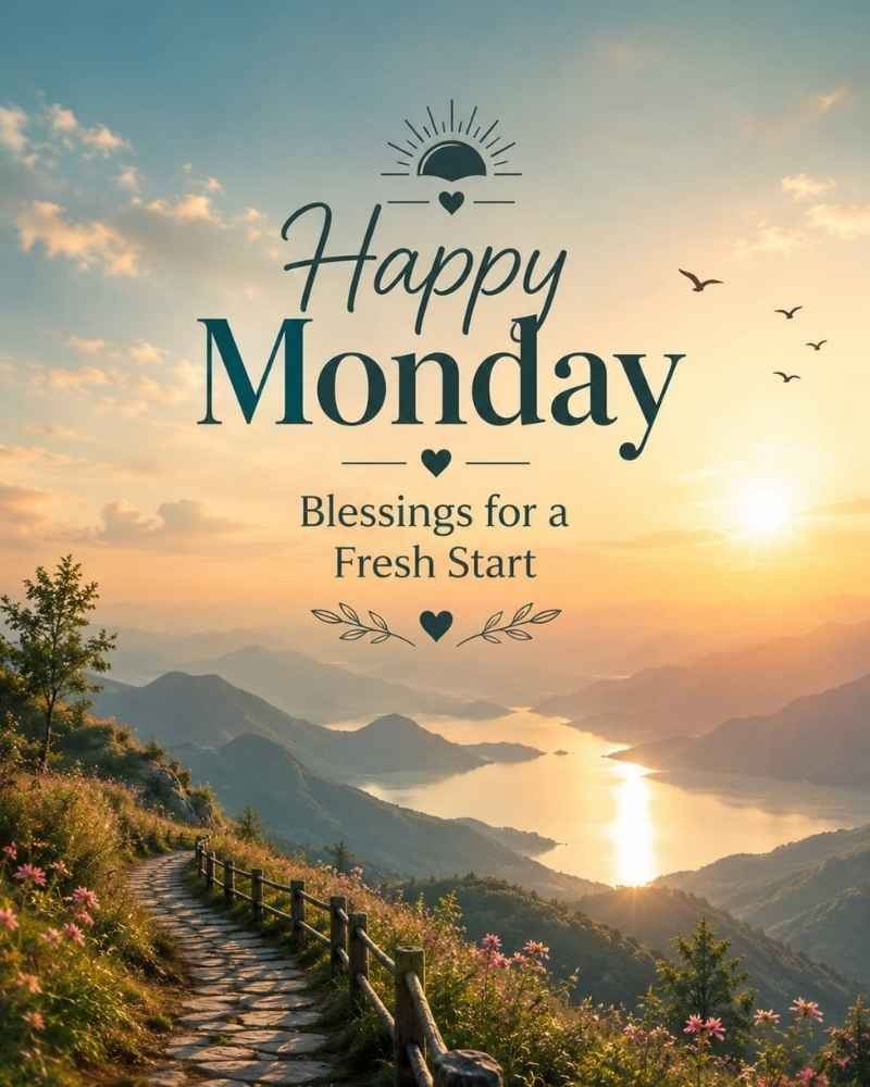 Happy Monday Blessings for a Fresh Start