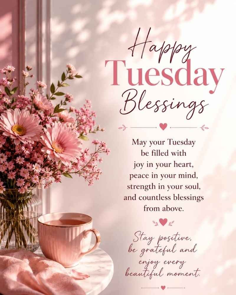 Happy Tuesday Blessings for Friends and Family