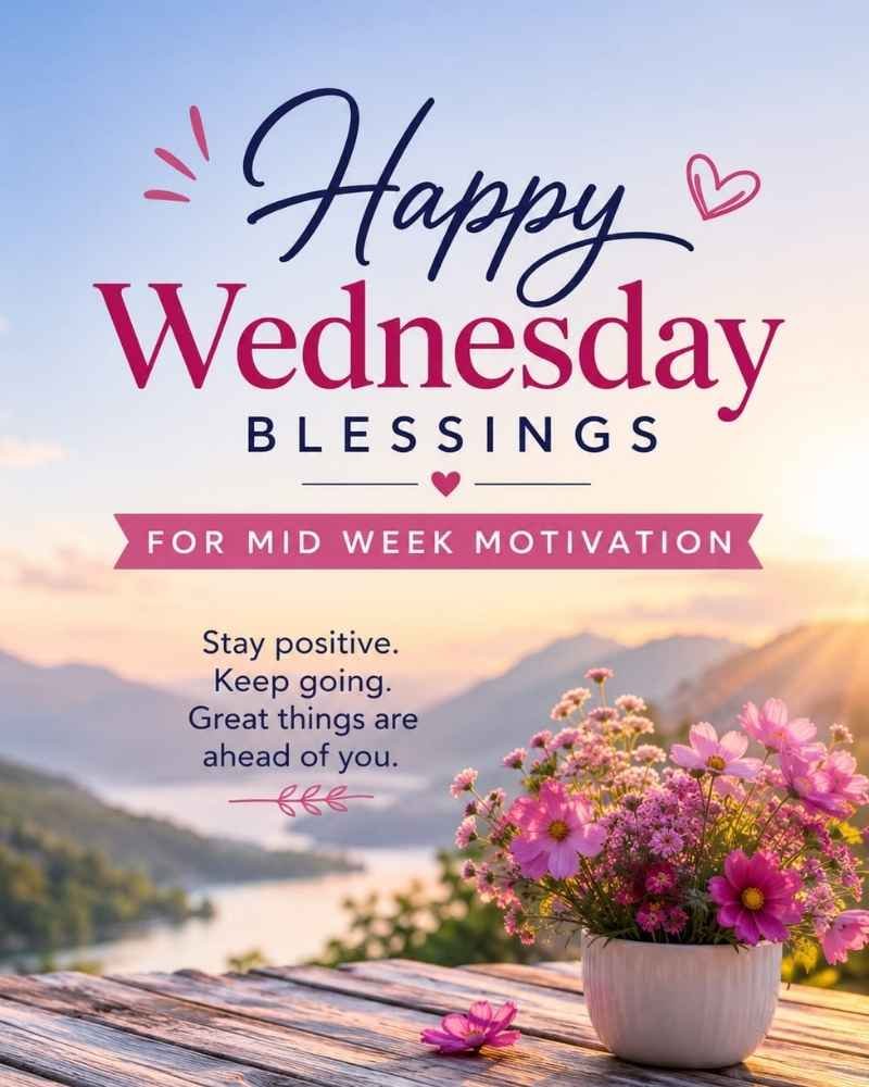 Happy Wednesday Blessings for Midweek Motivation
