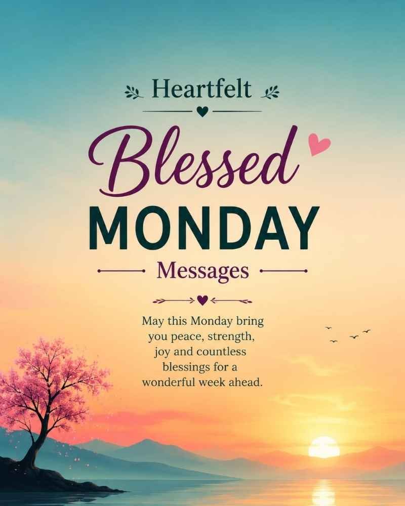 Heartfelt Blessed Monday Messages