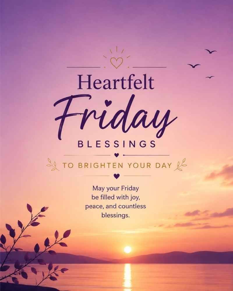 Heartfelt Friday Blessings to Brighten Your Day
