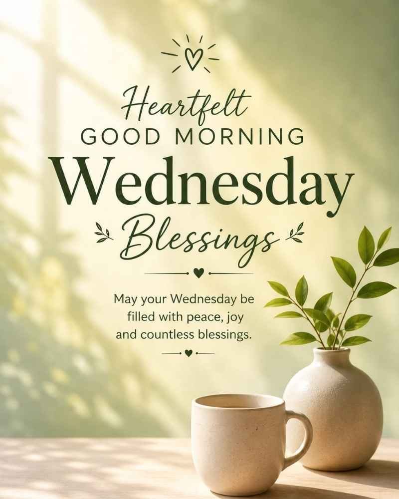 Heartfelt Good Morning Wednesday Blessings Images