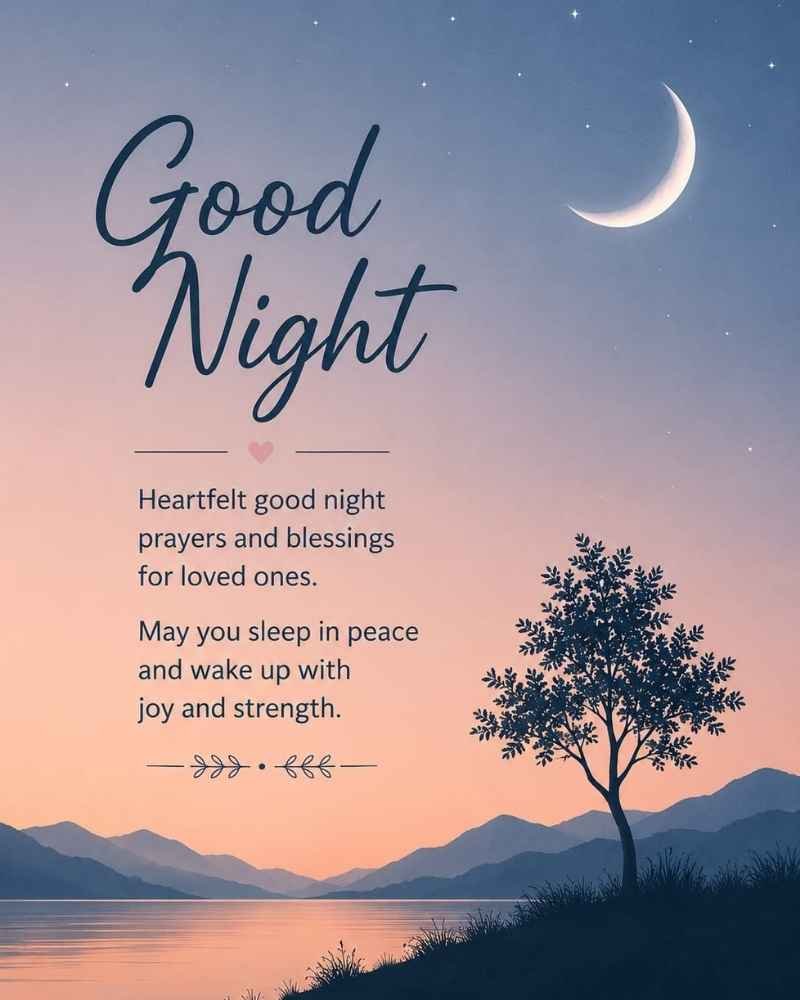 Heartfelt Good Night Prayers and Blessings for Loved Ones