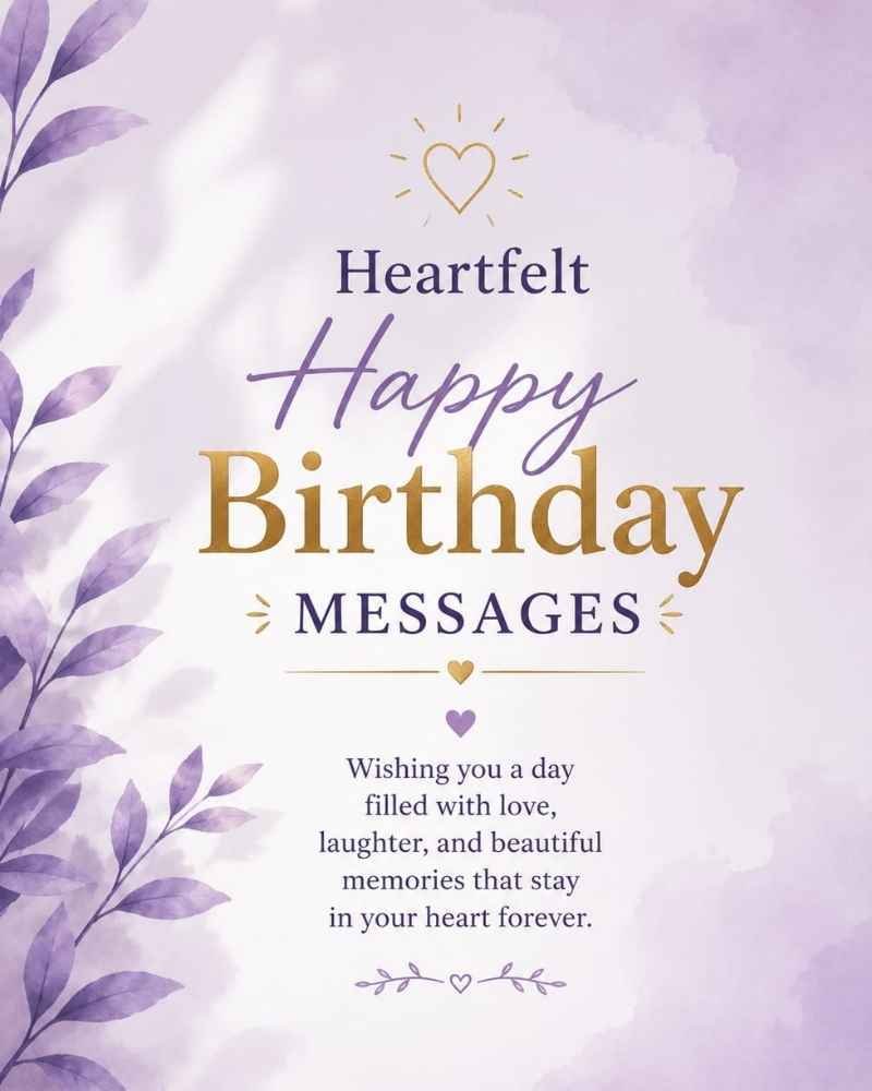 Heartfelt Happy Birthday Messages