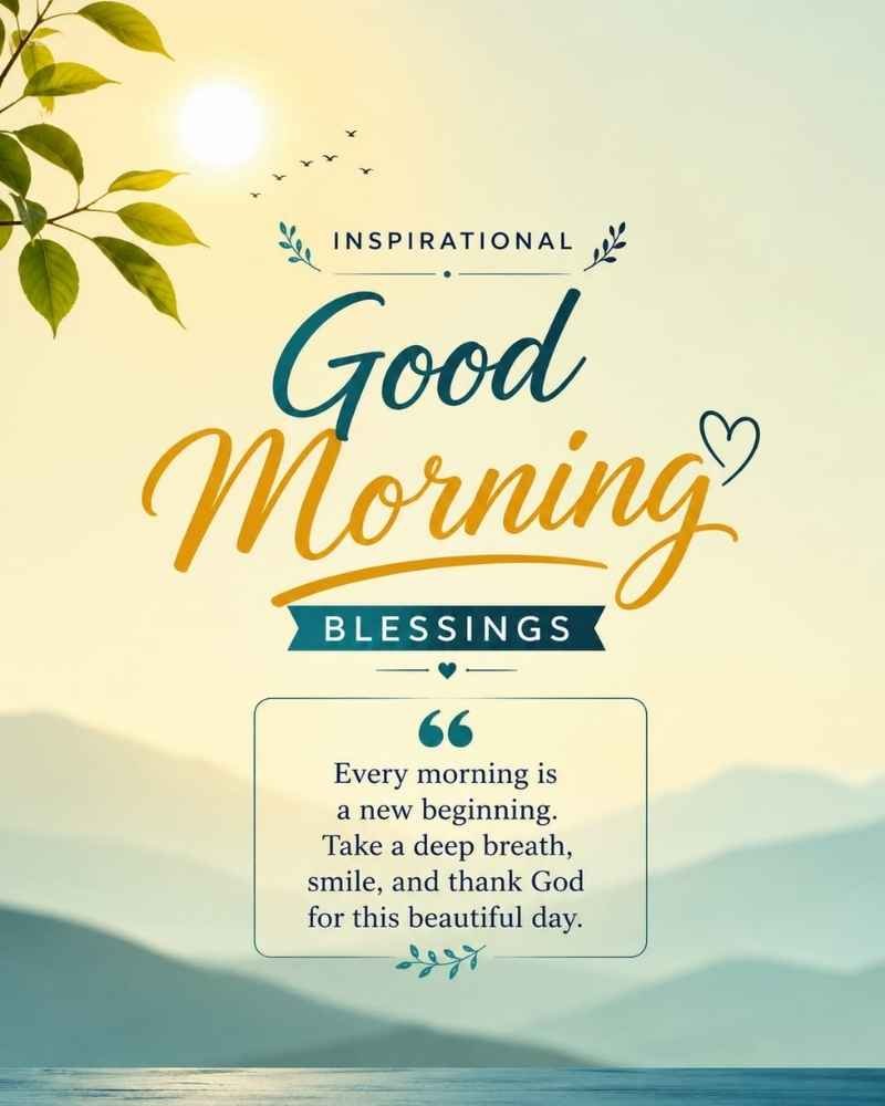 Inspirational Good Morning Blessings Quotes