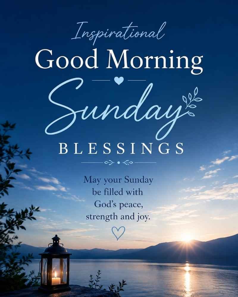 Inspirational Good Morning Sunday Blessings