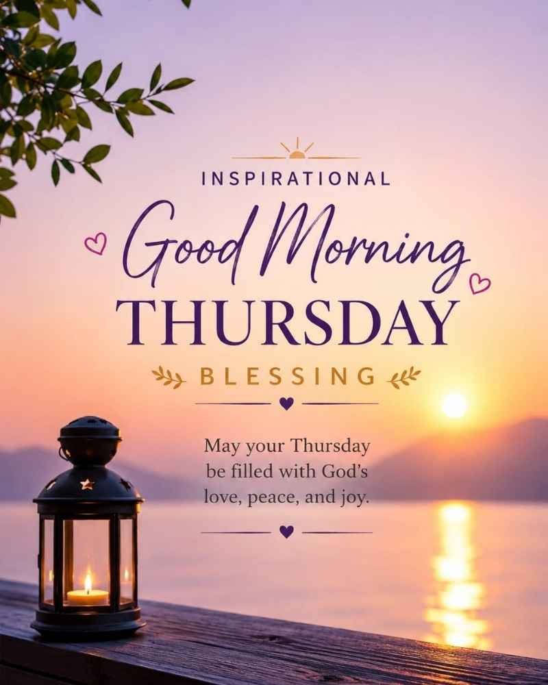 Inspirational Good Morning Thursday Blessings