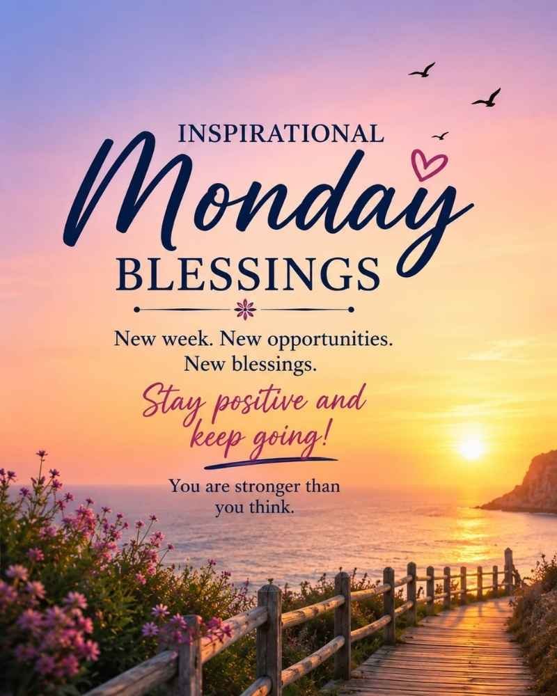 Inspirational Monday Blessings Quotes for Motivation