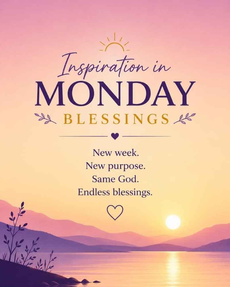Inspirational Monday Blessings