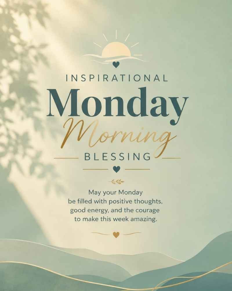 Inspirational Monday Morning Blessings