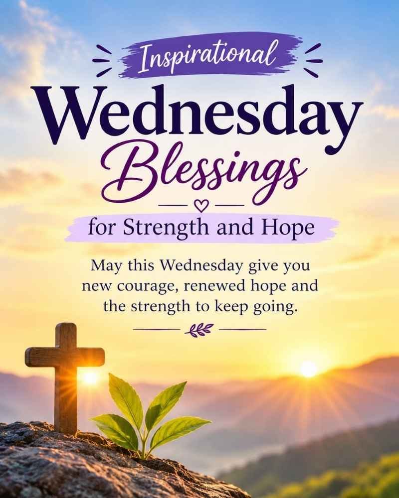 Inspirational Wednesday Blessings for Strength and Hope