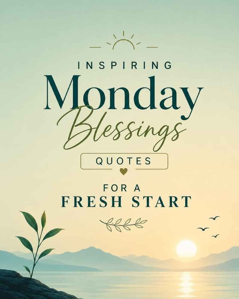 Inspiring Monday Blessings Quotes for a Fresh Start