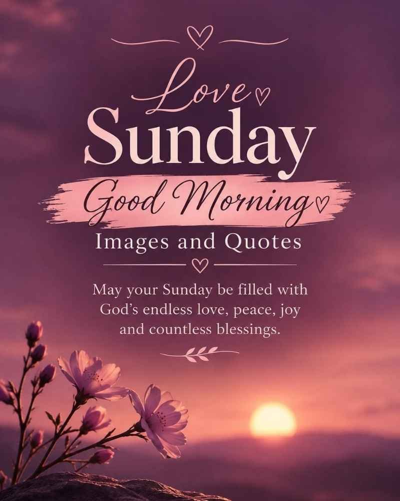 Love Sunday Good Morning Images and Quotes