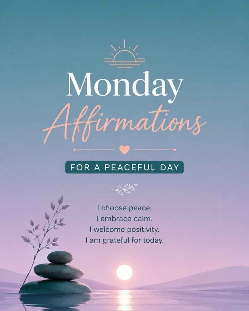 Monday Affirmations for a Peaceful Day